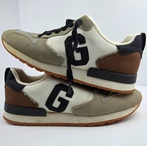 Brand Men's Casual Sneakers - Black, White, and Brown